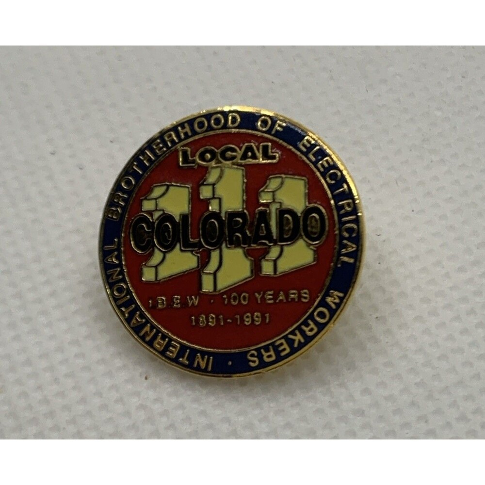 Ibew Local 111 Lapel Pin Brotherhood Electrical Workers Colorado